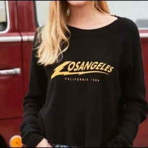 Like new! Brandy Melville/John Galt waffle long sleeve OS blk